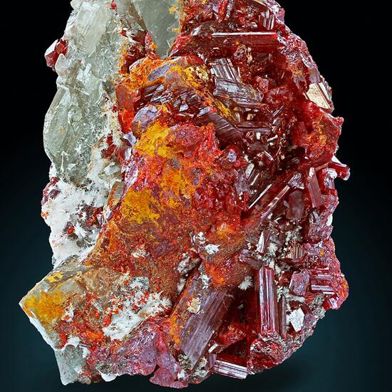 Realgar With Calcite & Picropharmacolite