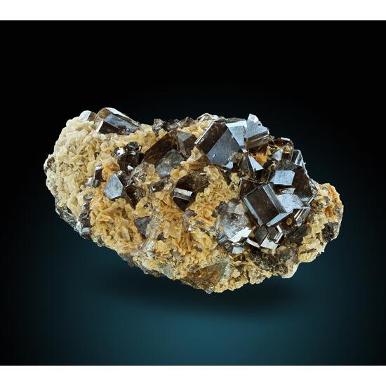 Cassiterite With Calcite & Quartz