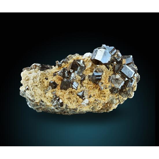 Cassiterite With Calcite & Quartz