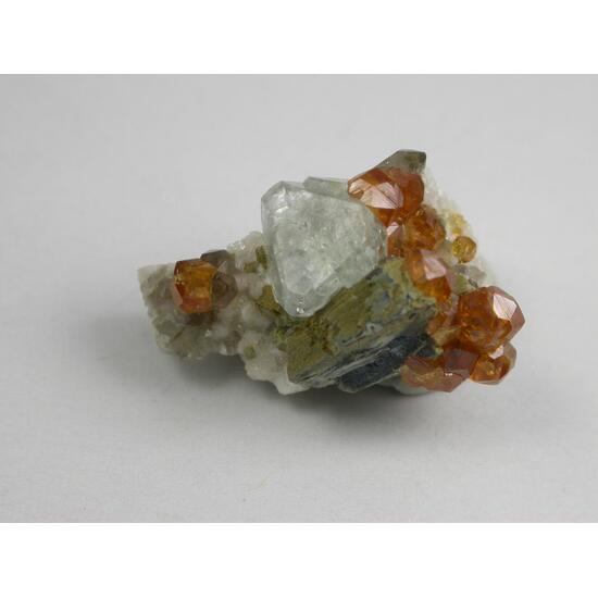 Fluorite Spessartine Muscovite Smoky Quartz & Microcline