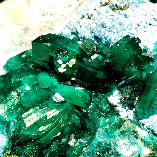 Dioptase On Shattuckite