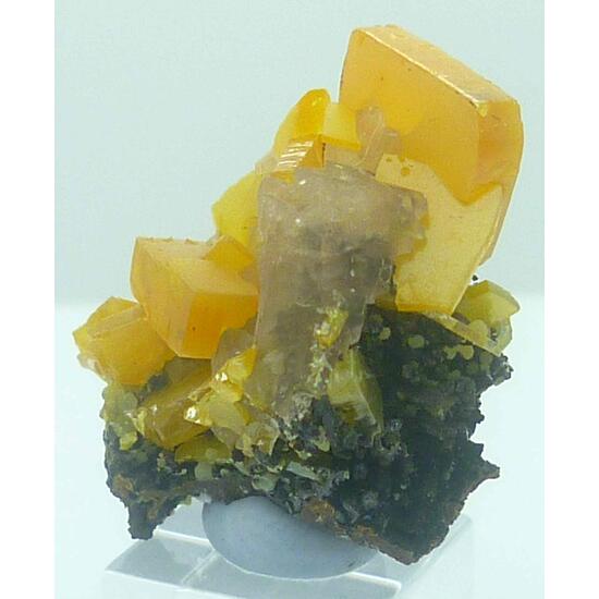 Wulfenite & Calcite