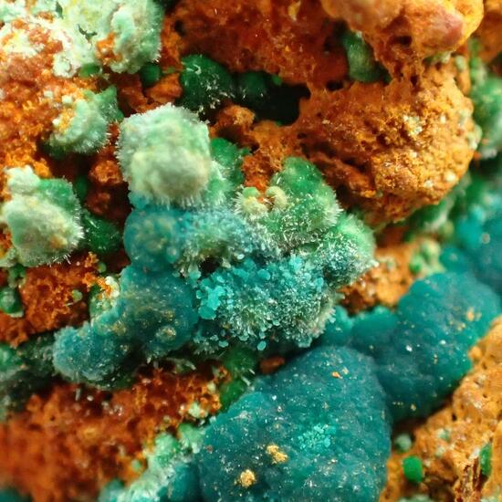 Rosasite With Malachite