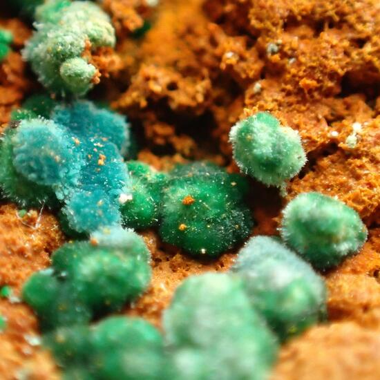 Rosasite With Malachite