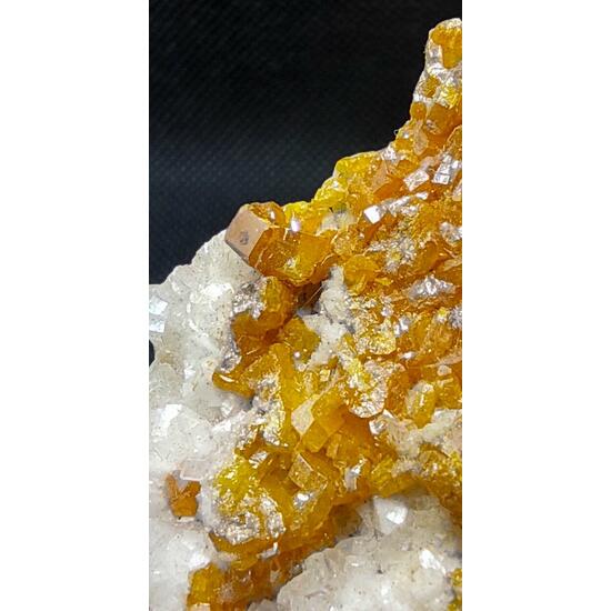 Wulfenite On Calcite