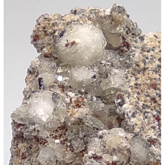 Fluorapatite Calcite & Hematite