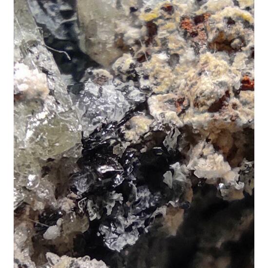 Fluorapatite Calcite & Hematite