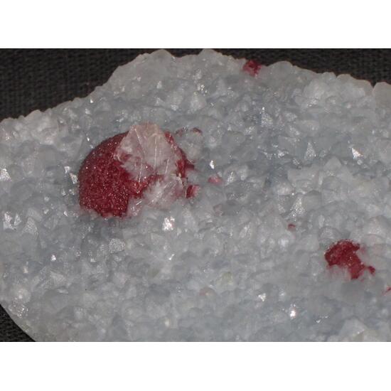 Fluorite With Apophyllite On Quartz